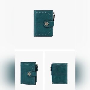 Blue peacoat wallet